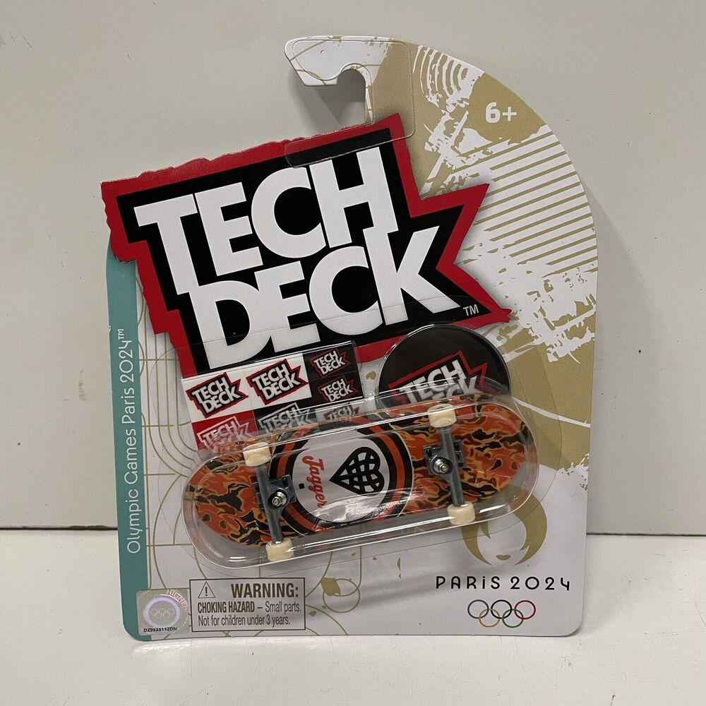 2024 Paris Olympics x Tech Deck Skateboard Fingerboard Jagger Eaton Rare HTF